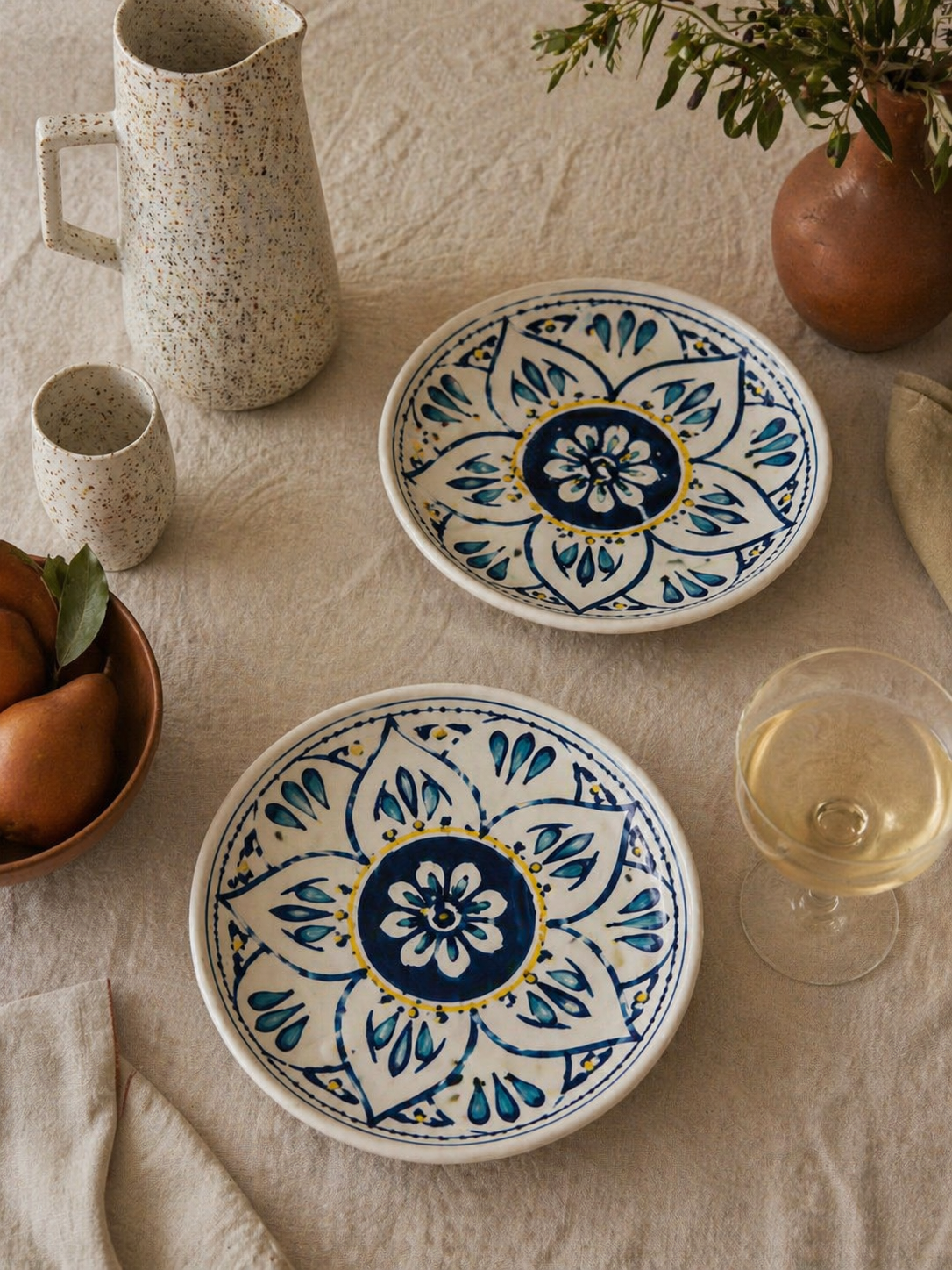Assiette Agata Bleue